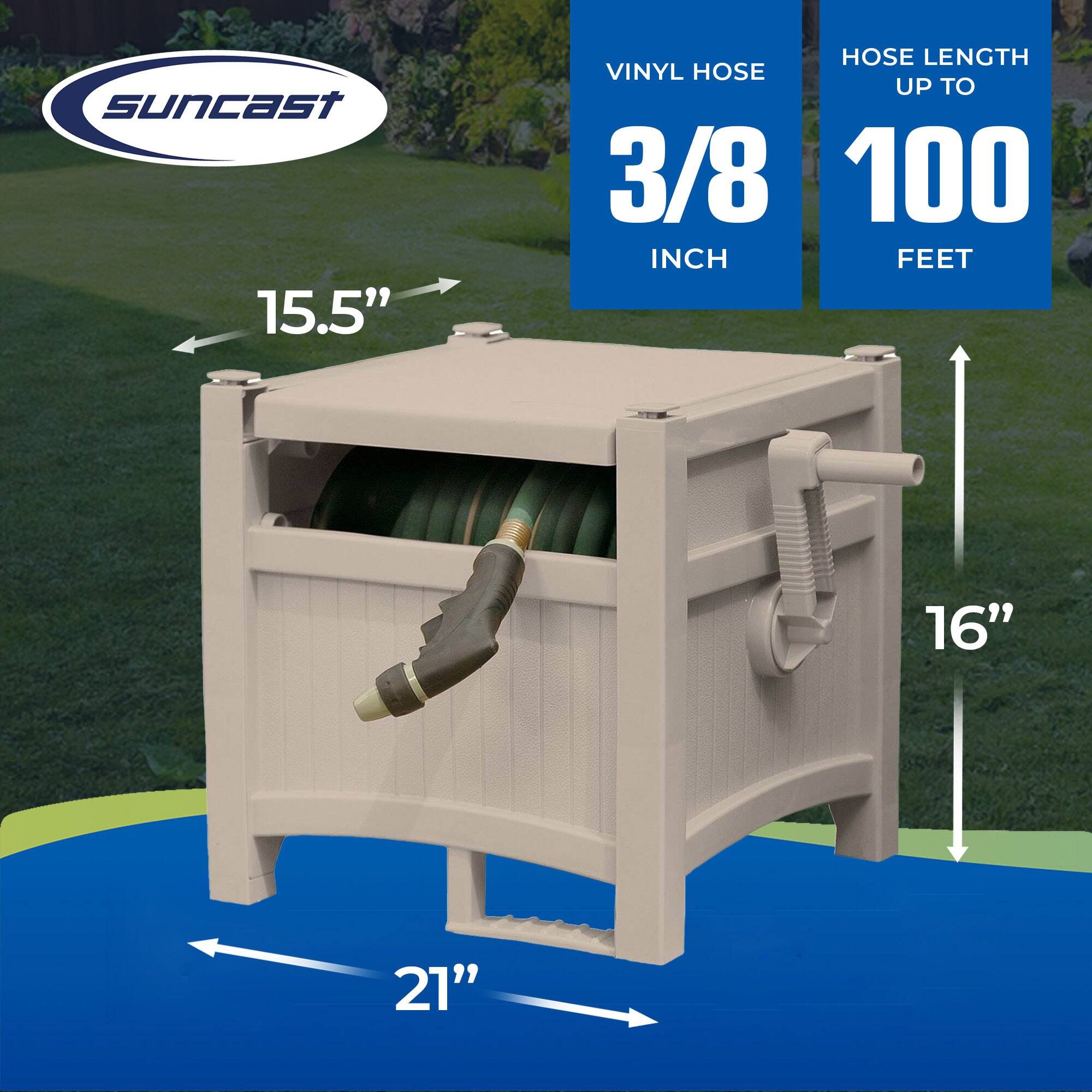 SunCast 15.5" Hose Length Vinyl Hose Up to 3/8 Inch 100 Feet 16" 21"