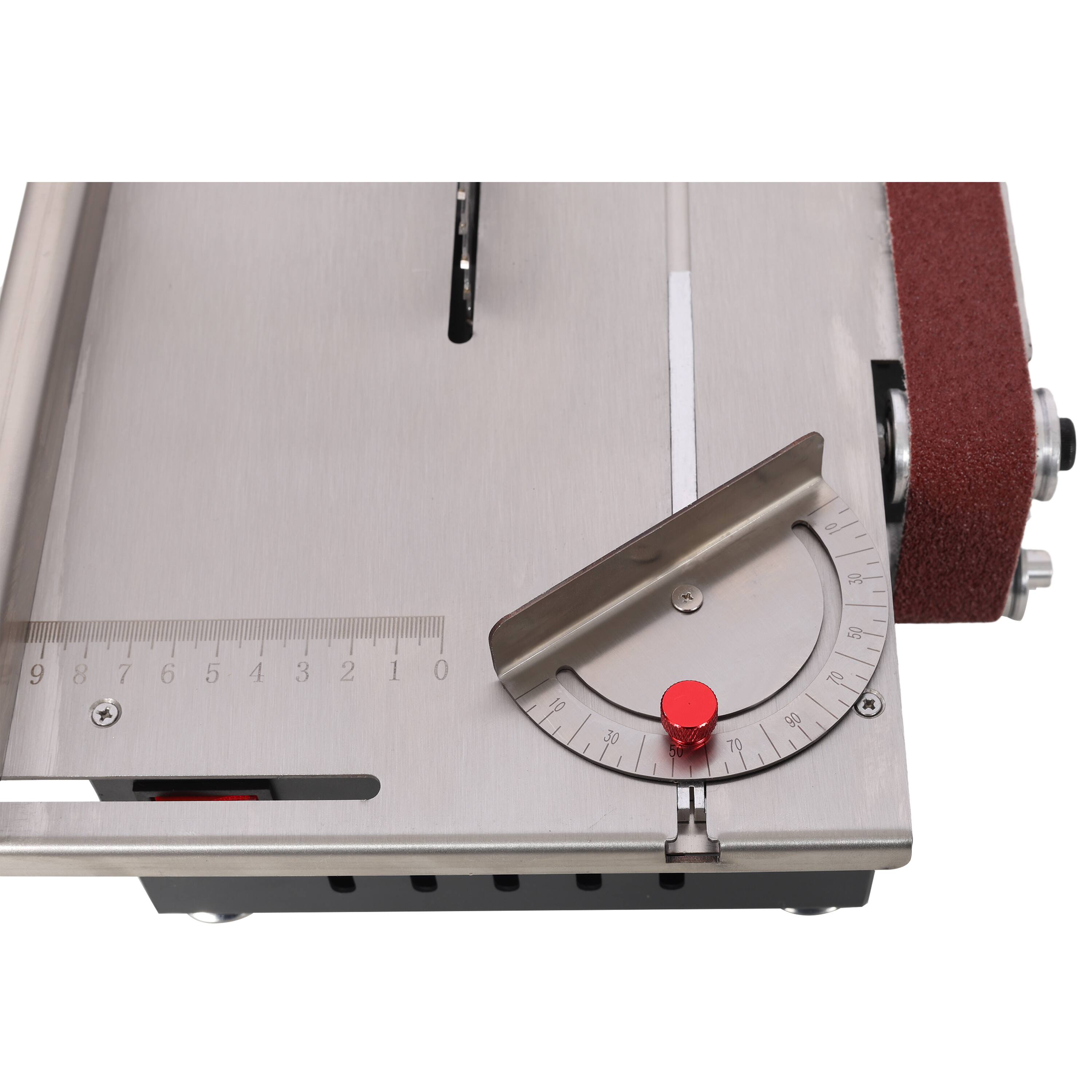 Alt View 9. ELEMENT ACE - Compact Multi-Purpose Mini Table Saw and Belt Sander Combo Tool with Adjustable Speed and Angle for DIY Projects - Silver.