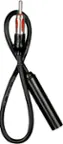 Front. Metra - Universal 12" Antenna Extension Cable - Black.