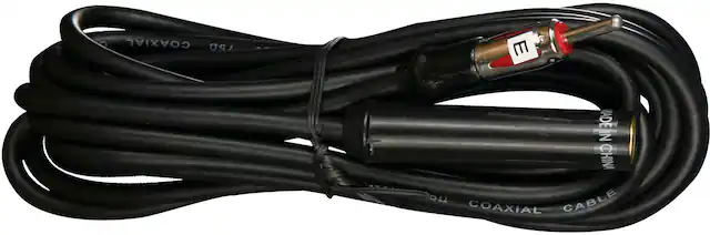 Front. Metra - Universal 12' Antenna Extension Cable with Capacitator - Black.