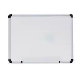 Universal - Modern Melamine Dry Erase Board with Aluminum Frame 24 x 18 White Surface Satin Aluminum Frame