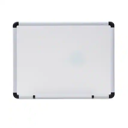 Front. Universal - Modern Melamine Dry Erase Board with Aluminum Frame 24 x 18 White Surface Satin Aluminum Frame.