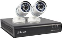 Angle Zoom. Swann - 4-Channel, 2-Camera Indoor/Outdoor High-Definition DVR Surveillance System - White/Black.