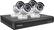 Angle. Swann - 8-Channel, 4-Camera Indoor/Outdoor High-Definition DVR Surveillance System - White/Black.