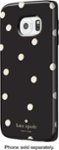 Front Zoom. kate spade new york - Hybrid Hard Shell Case for Samsung Galaxy S6 edge Cell Phones - Scatter Pavilion Black/Cream.