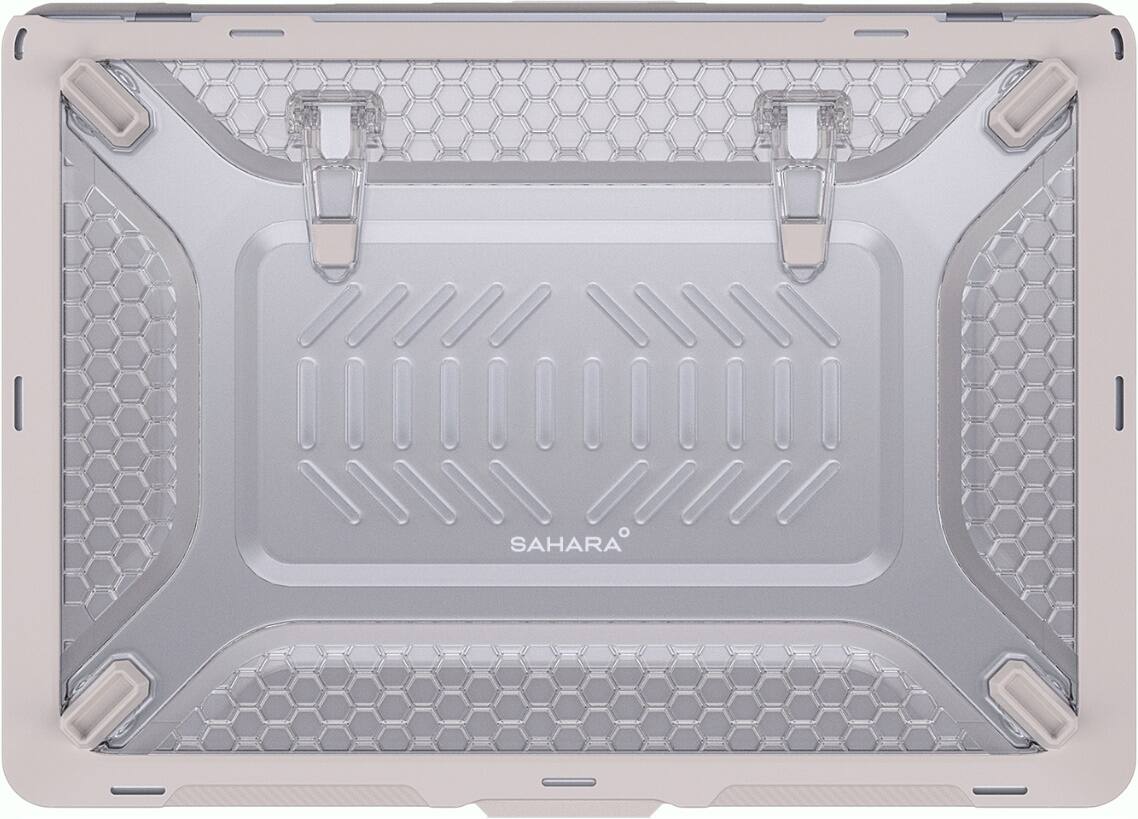 Front. SaharaCase - Raider UltraArmor Case for Apple MacBook Air 13" M2/M3/M4 (2022-2025) Laptops - Beige Sand.