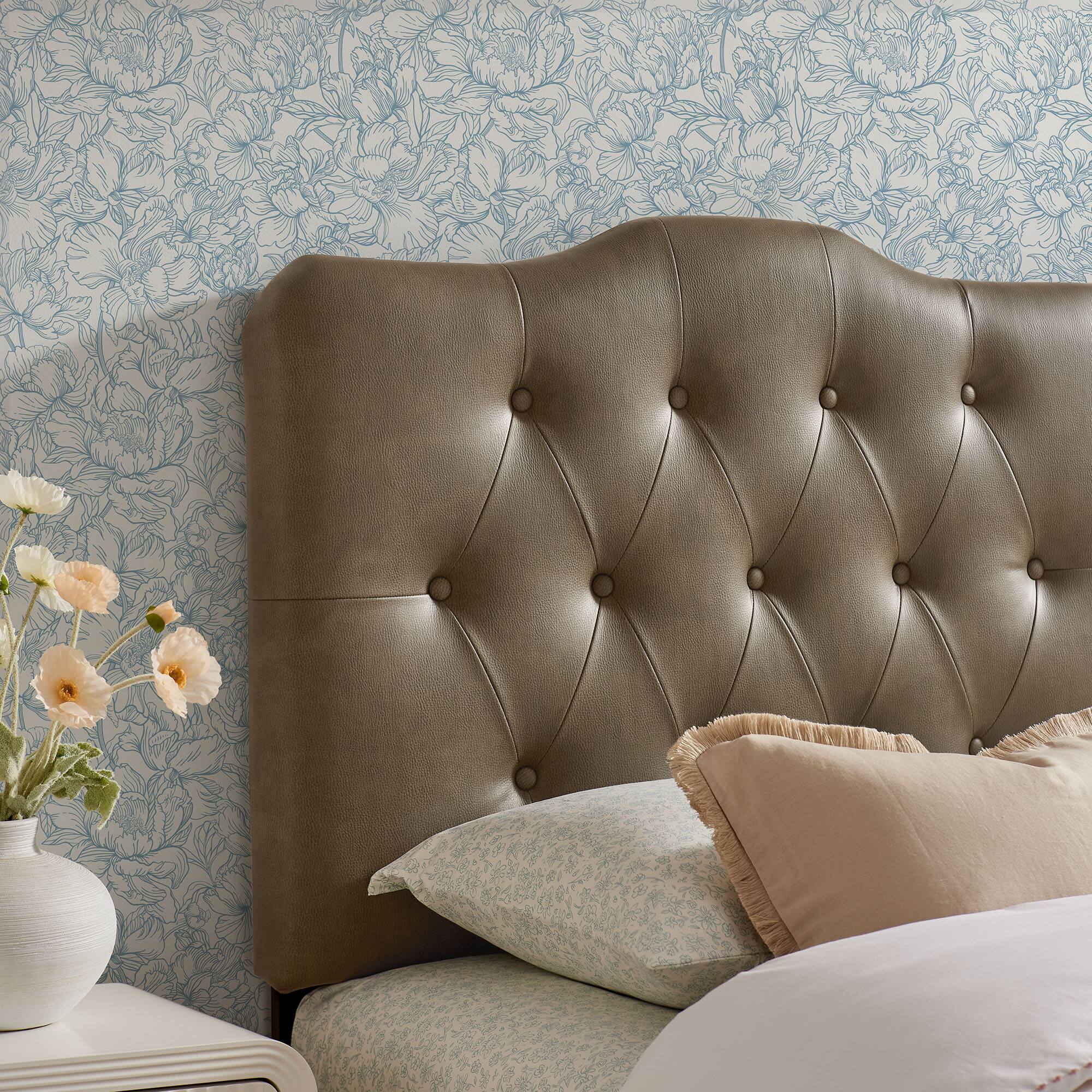 Alt View 1. Modway - Annabel Faux Leather Queen Headboard by Modway - Mushroom.