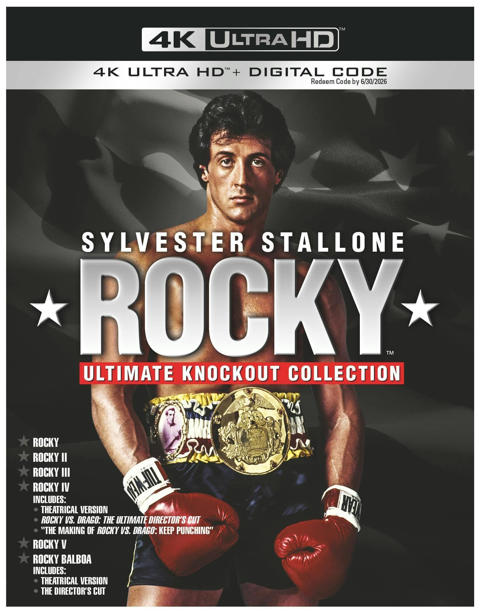 Rocky 6-Film Collection (4K Ultra HD) [UHD] [Standard] [Blu-ray] price history on PriceWatchPro