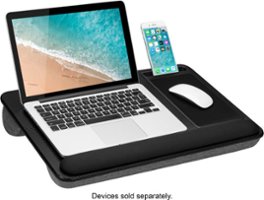 LapGear - Home Office Pro Lap Desk for 15.6" Laptop - Black Carbon - Front_Zoom