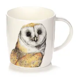 Jiallo - Roy Kirkham SOPHIE MUG - OWLS, Set of 2, Yellow Owl - Mutli color