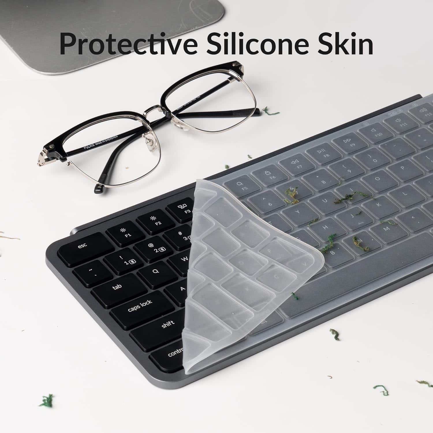 Protective Silicone Skin POLRE esc - - F3 * F2 * . F1 3g . 2 D W 1 t Q tab A lock caps shift Q E5 X A T F C MIL ad 7 Y V DI 1 & C H B DD 19 I I di 1 P12 50 1 Pis e F0 4 I 0 1 O L K M contro