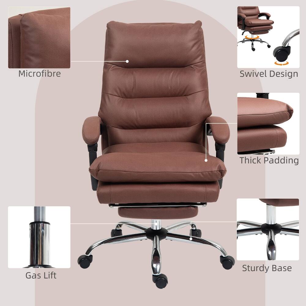 Microfibre Swivel Design Thick Padding Gas Lift Sturdy Base