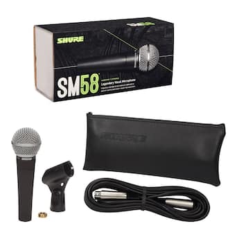 Shure SM58 CN Cardioid Dynamic Vocal Microphone with 25' XLR Cable Shure SM58 CN Cardioid Dynamic Vocal Microphone with 25' XLR Cable