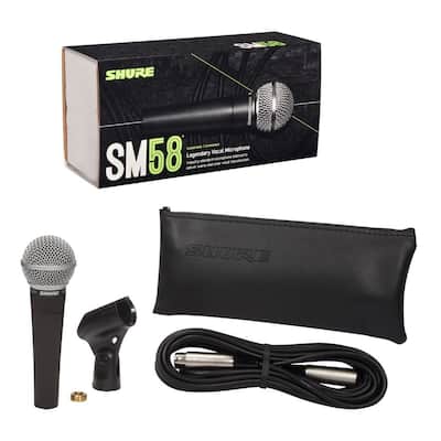 Shure SM58 CN Cardioid Dynamic Vocal Microphone with 25' XLR Cable Shure SM58 CN Cardioid Dynamic Vocal Microphone with 25' XLR Cable