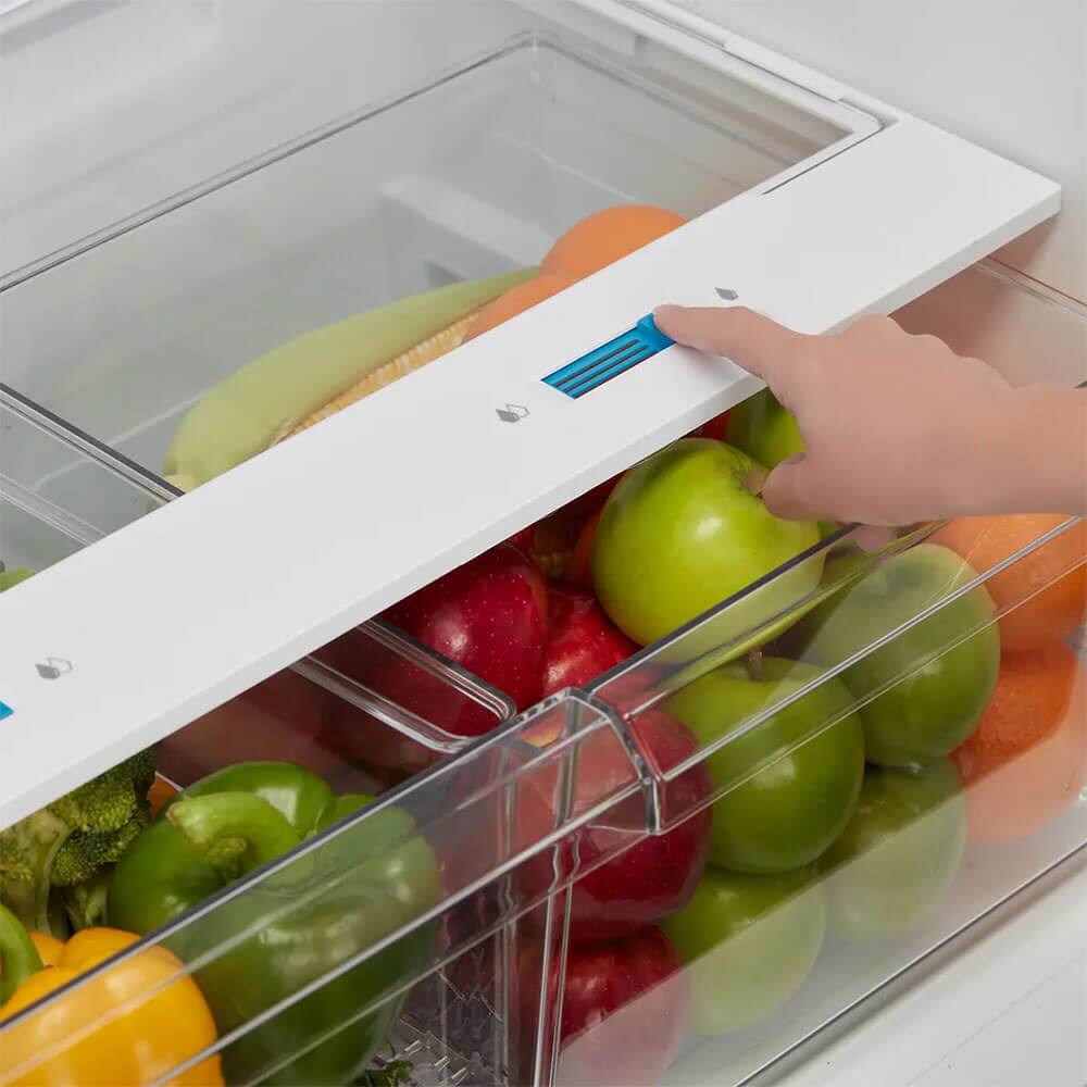 Alt View 3. Midea - Midea MRT21D3BST 21 Cu. Ft. Stainless Garage Ready Top Freezer Refrigerator - Stainless.