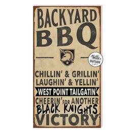 Jardine - Army Black Knights 11'' x 20'' Indoor/Outdoor BBQ Sign - Brown