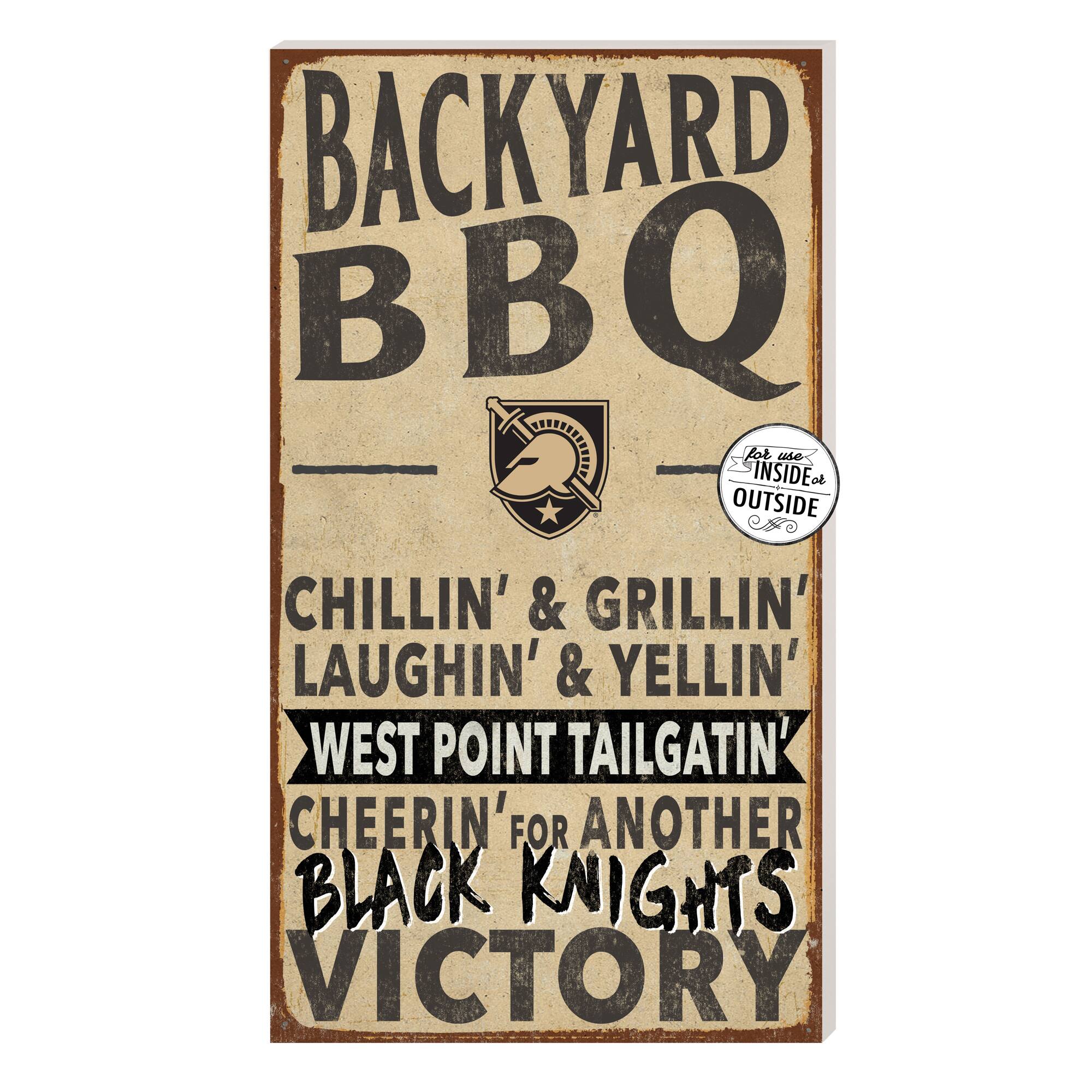 Brown Army Black Knights 11'' x 20'' Indoor/Outdoor BBQ Sign