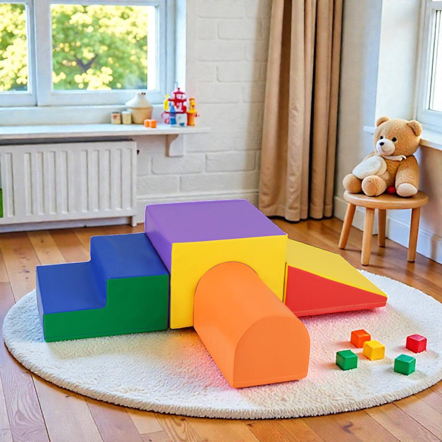 BreeBe - Toddler Soft Play Foam Blocks for Climbing and Crawling - Orange price history on PriceWatchPro