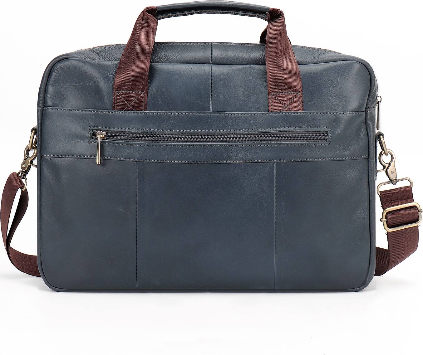 Back. SaharaCase - Briefcase fits up to 16" laptop - Graphite Blue.