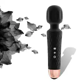 Live At Space - 3h Quiet Waterproof 20-Mode 8-Speed Deep-Tissue Cordless Mini Massage Stick - 642146669422