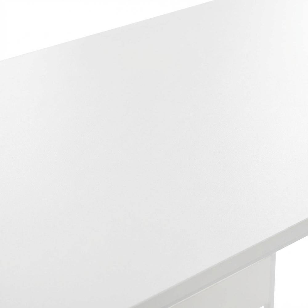Alt View 1. BisonOffice - White Study Desk With Solid Finish And Spacious Workspace - White.