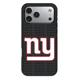 Keyscaper - NFL - New York Giants Bump Case with 8.2ft Drop Protection - 16 Pro Max - Multicolor