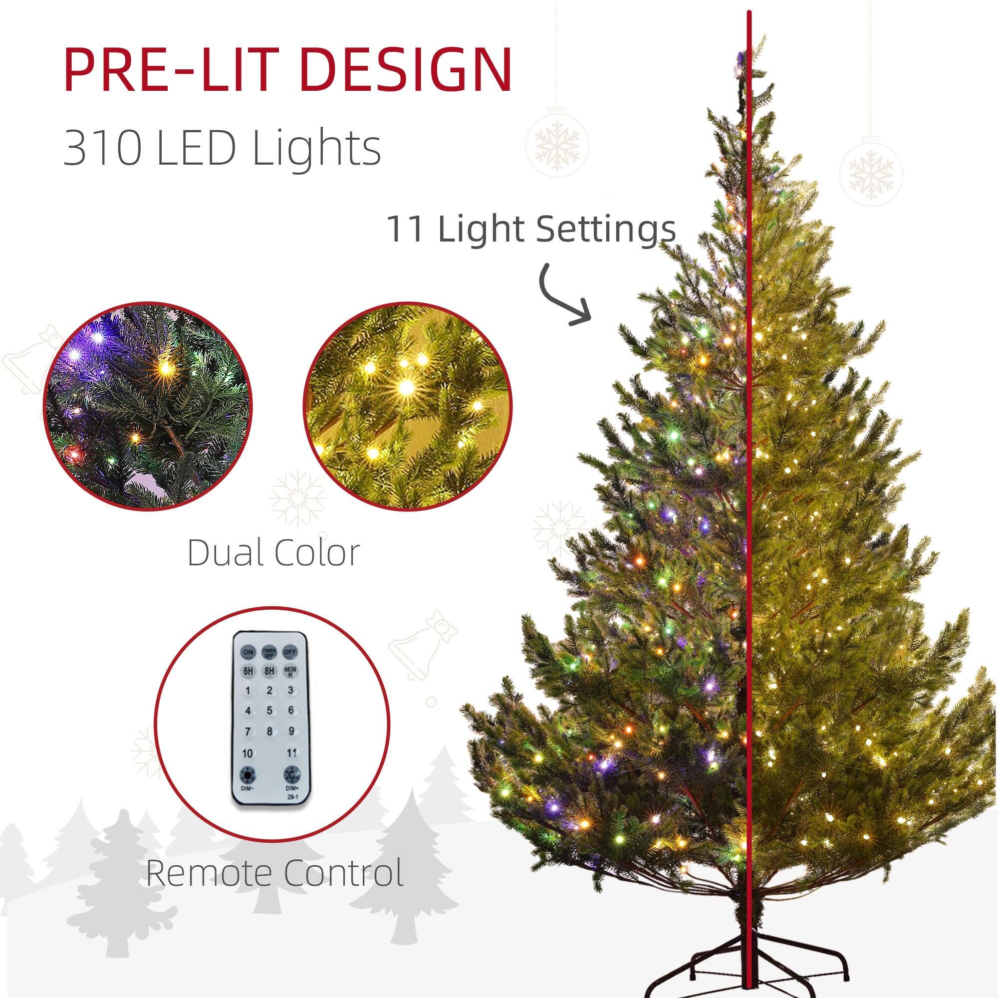 PRE-LIT DESIGN  
310 LED Lights  
11 Light Settings  
Dual Color  
Remote Control