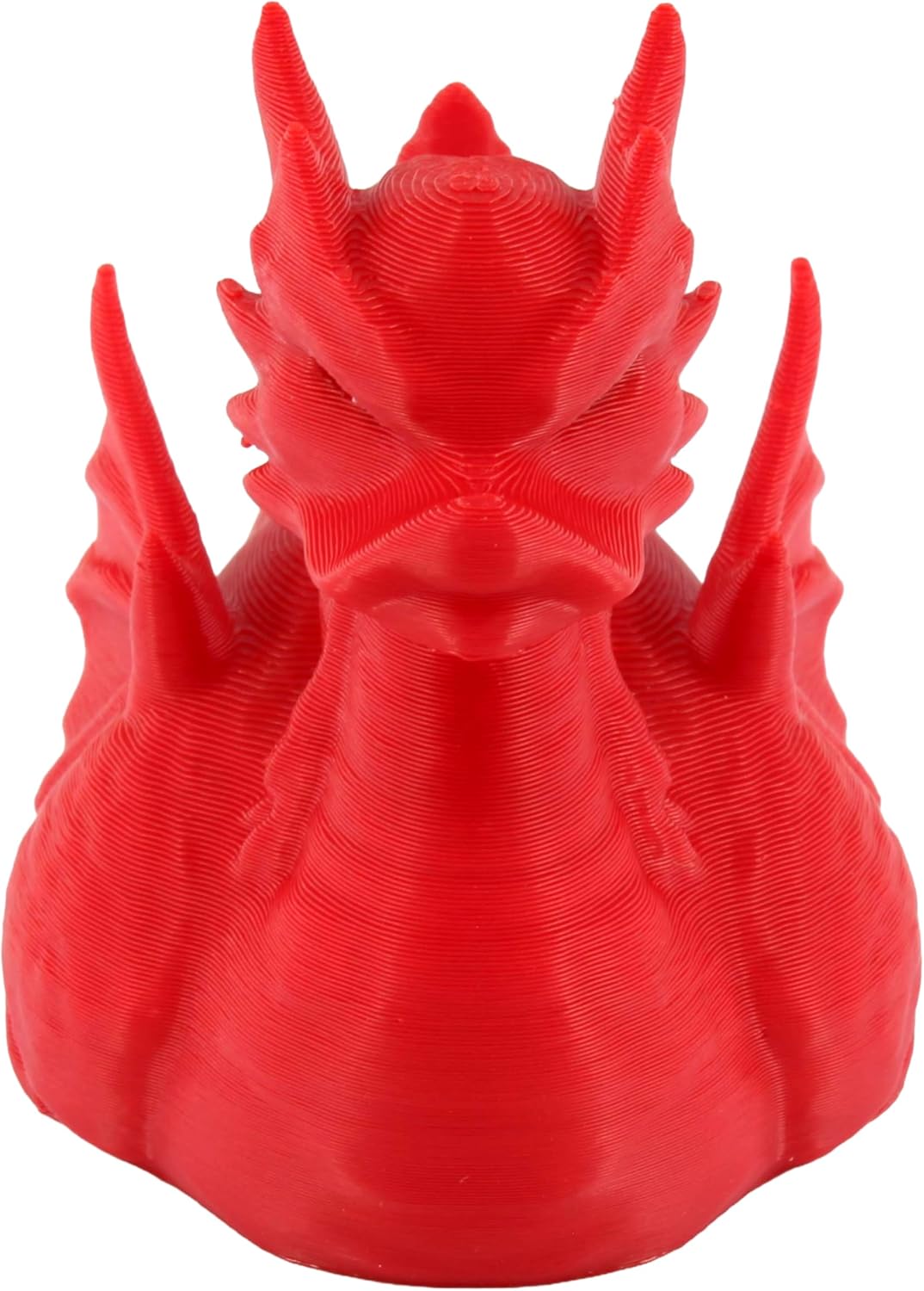Angle. JuzToys - Dragon Duck Figurine, 4x4 Ducking, Fun Car Dashboard Accessory, Unique Dragon Gifts, Ducks for Cars by PowerTRC - Red.