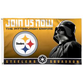 WinCraft - Pittsburgh Steelers 3' x 5' Star Wars One-Sided Flag - Multicolor
