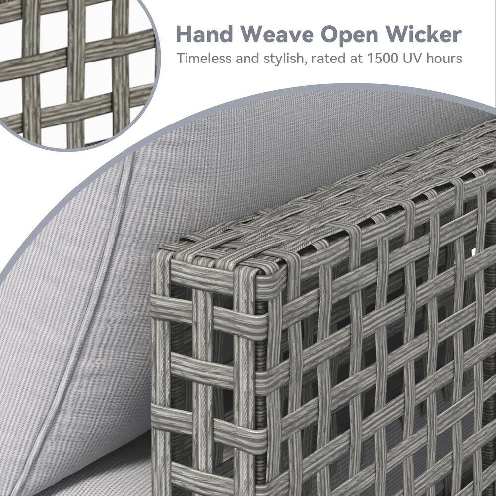 Hand Weave Open Wicker  
Timeless and stylish, rated at 1500 UV hours