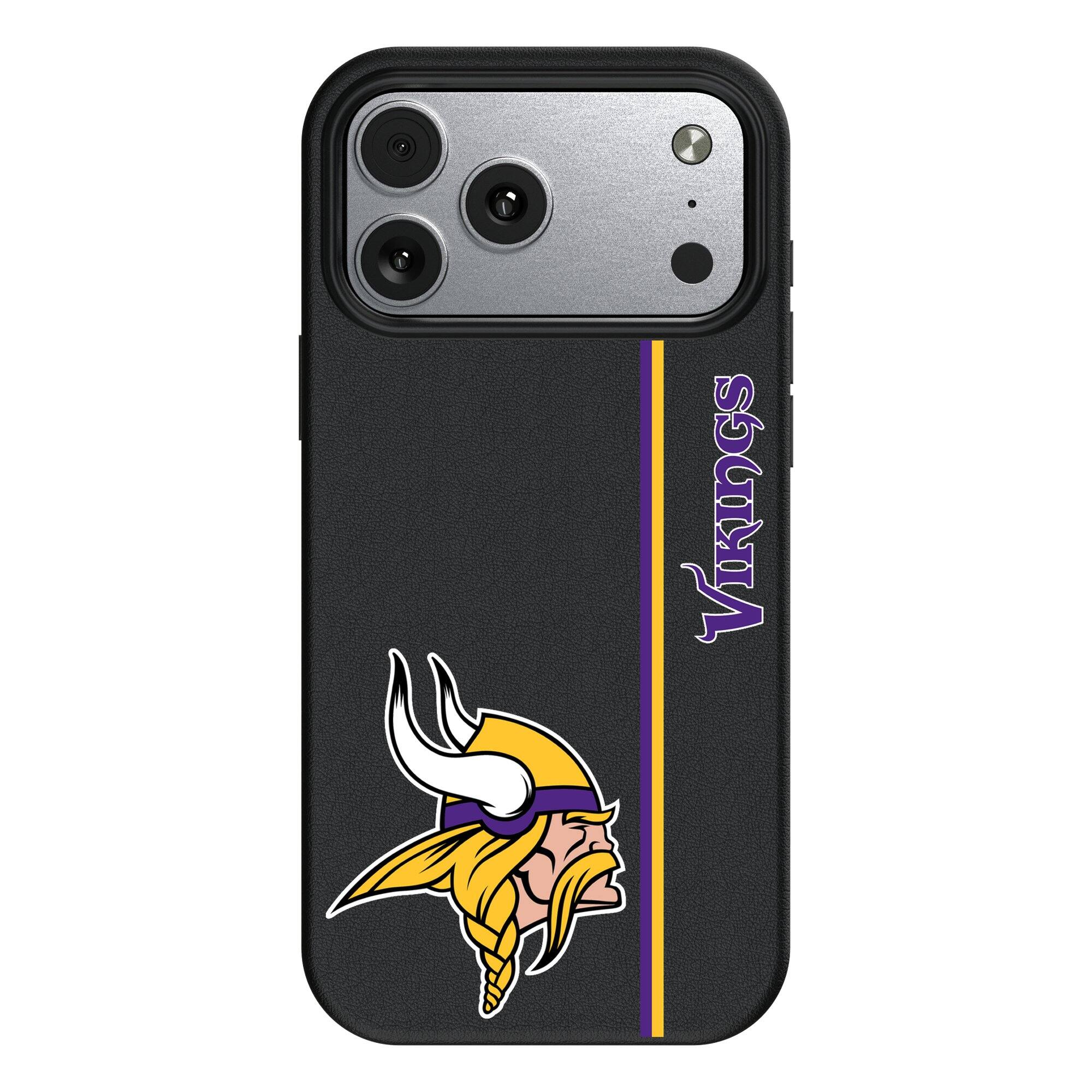 Front. Keyscaper - Minnesota Vikings iPhone Magnetic Bump Case - 15 - Black.