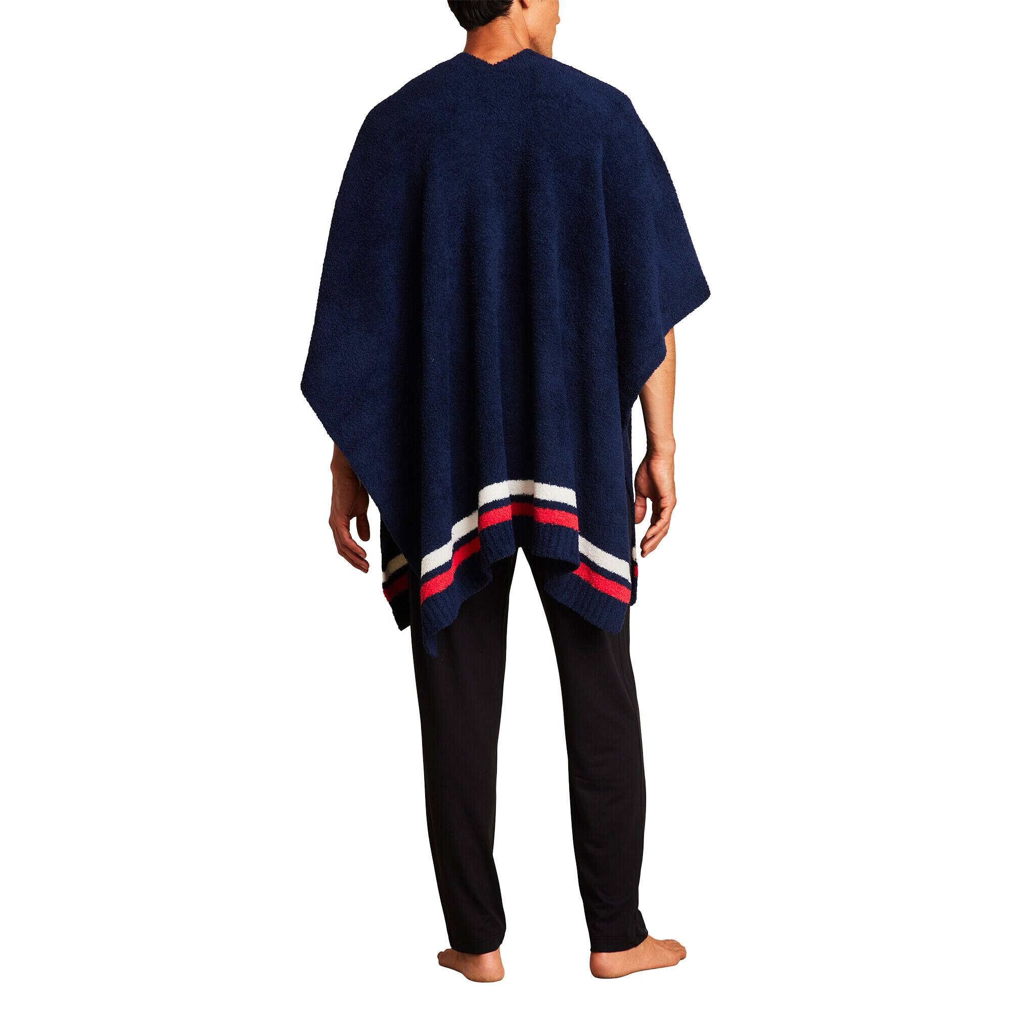 Alt View 1. Barefoot Dreams - Navy CozyChic 3-in-1 Poncho - Navy.