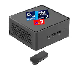 ASUS - NUC 15 Pro Mini Desktop (Intel Ultra 7-255H, 64GB DDR5, 4TB PCIe SSD, Intel Arc 140T, Win 11 Pro) - Black