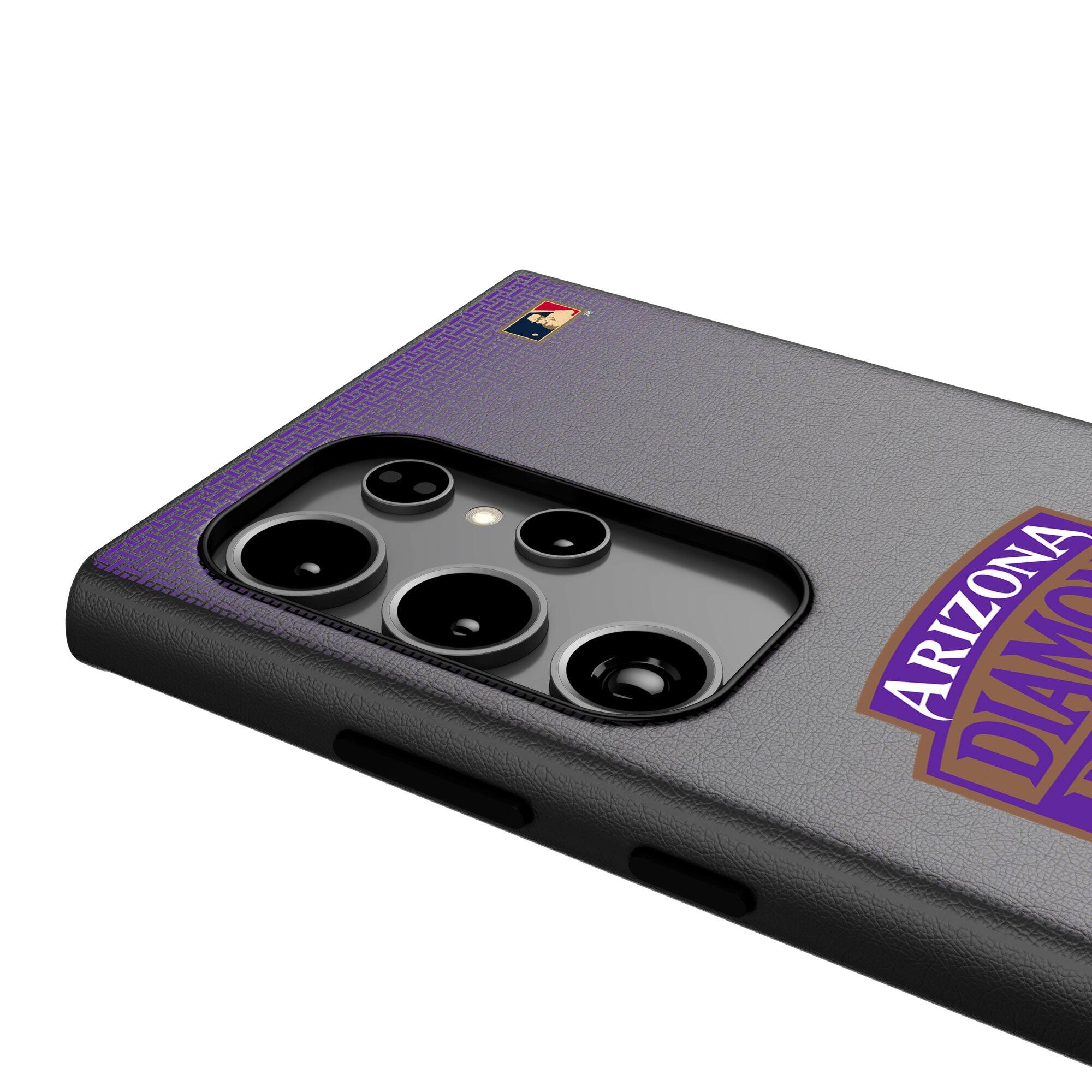 Alt View 3. Keyscaper - Arizona Diamondbacks Cooperstown Collection 1999-2006 Galaxy Magnetic Bump Case - S25 - Black.