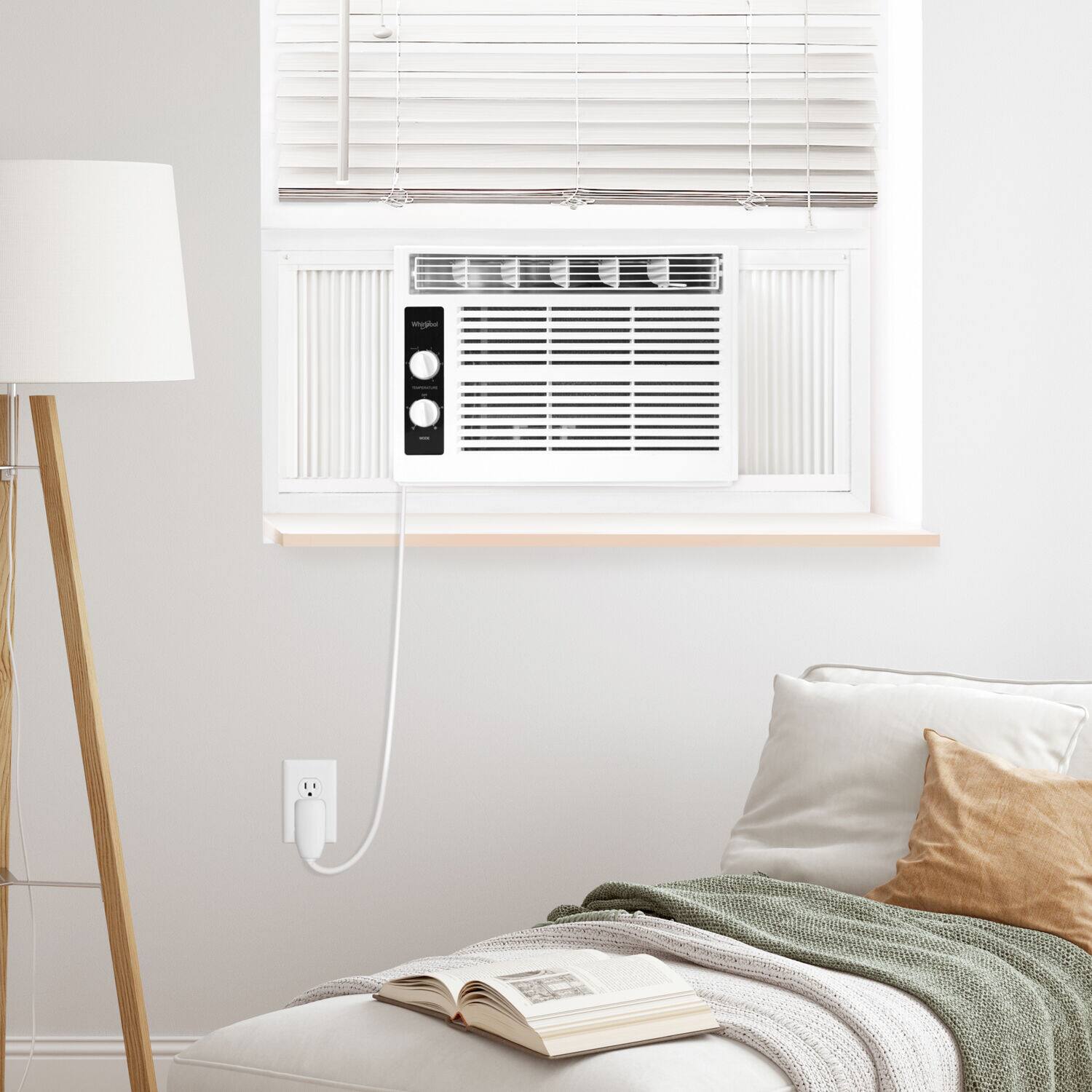 Alt View 16. Whirlpool - 150 Sq. Ft 5,000 BTU 115V Window-Mounted Air Conditioner - White.