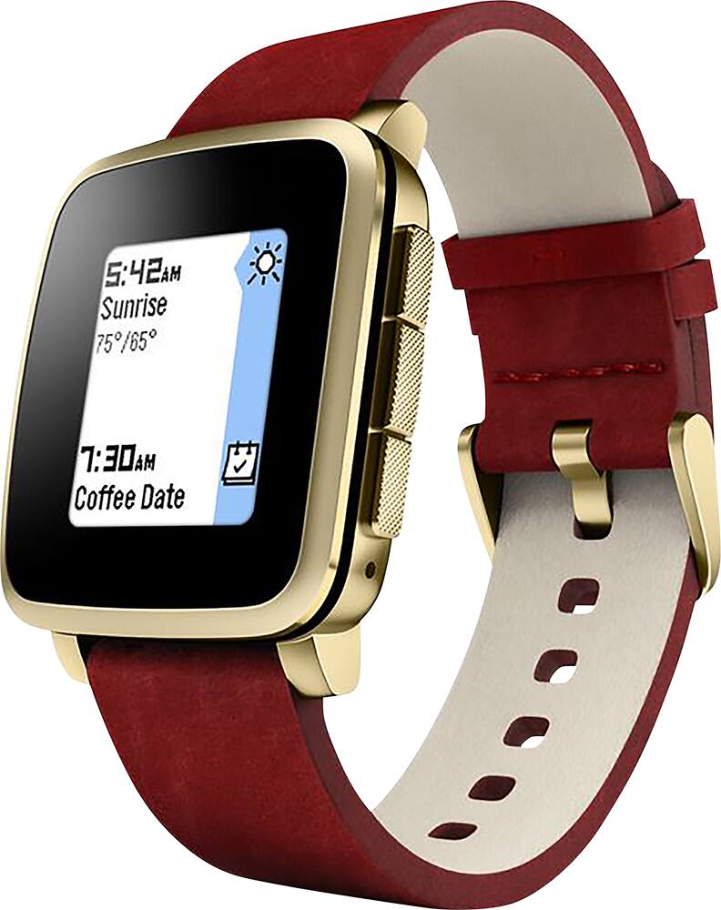 pebble time steel smartwatch
