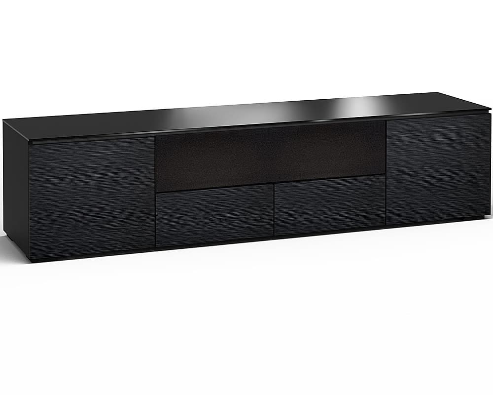 Angle. Salamander Designs - Chameleon Chicago Cabinet for Flat-Panel TVs Up to 85" - Black Oak.