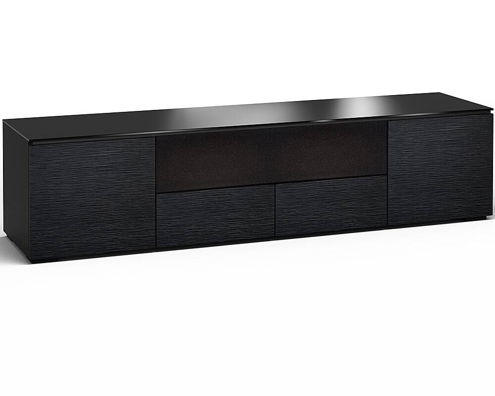 Angle. Salamander Designs - Chameleon Chicago Cabinet for Flat-Panel TVs Up to 85" - Black Oak.