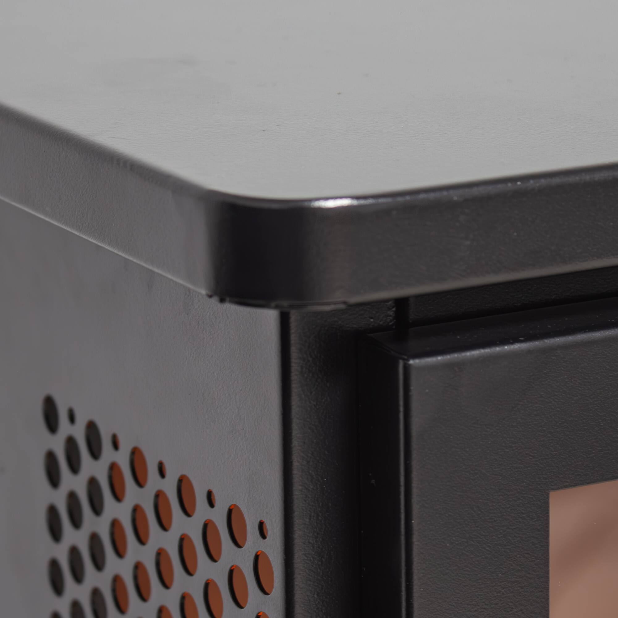 Alt View 7. GOODSILO - Freestanding Electric Fireplace Stove Heater with 3D Flame Effect & Three-Sided View - Antique Black.