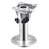Front. VEVOR - Boat Seat Pedestal, Adjustable Height from 12.76 to 18.7 Inches, Aluminum Alloy Boat Chair Base with Locking Design - Sliver.