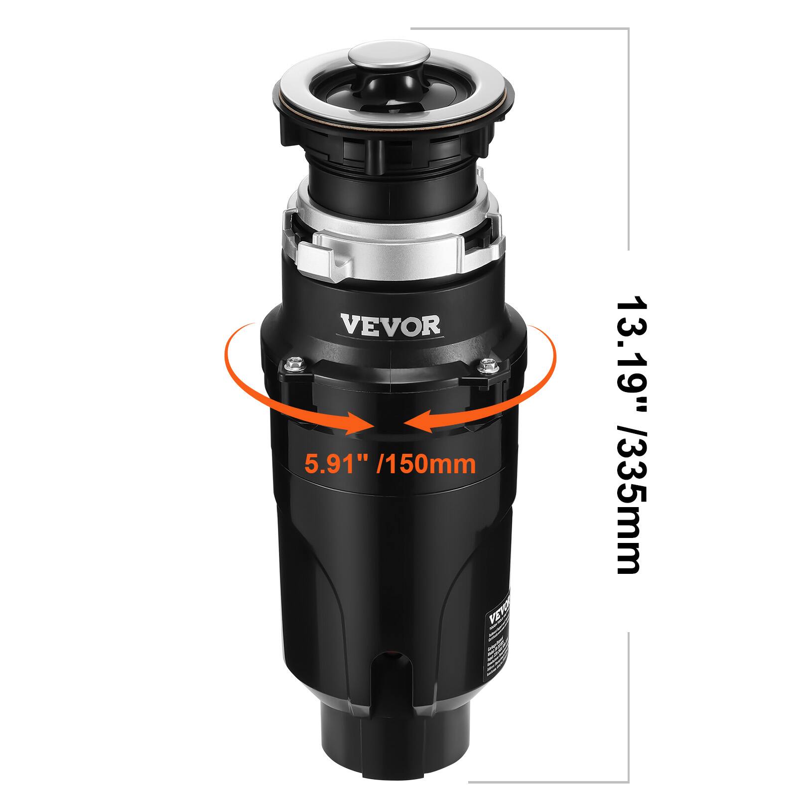VEVOR V  
5.91" / 150mm  
FETE 11  
13.19" / 335mm