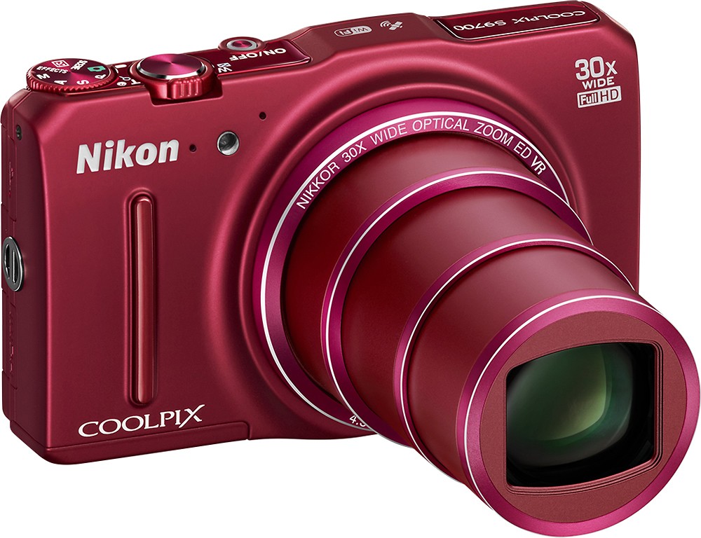 カメラ デジタルカメラ Best Buy: Nikon Coolpix S9700 16.0-Megapixel Digital Camera Red 26470