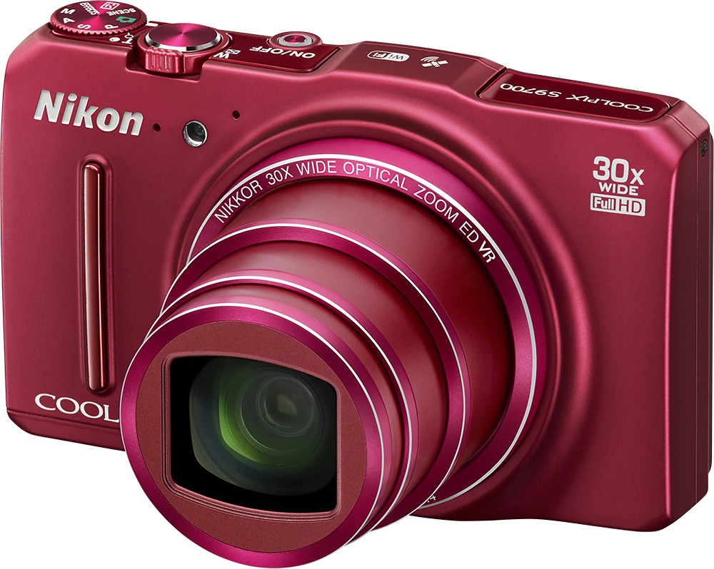 カメラ デジタルカメラ Best Buy: Nikon Coolpix S9700 16.0-Megapixel Digital Camera Red 26470