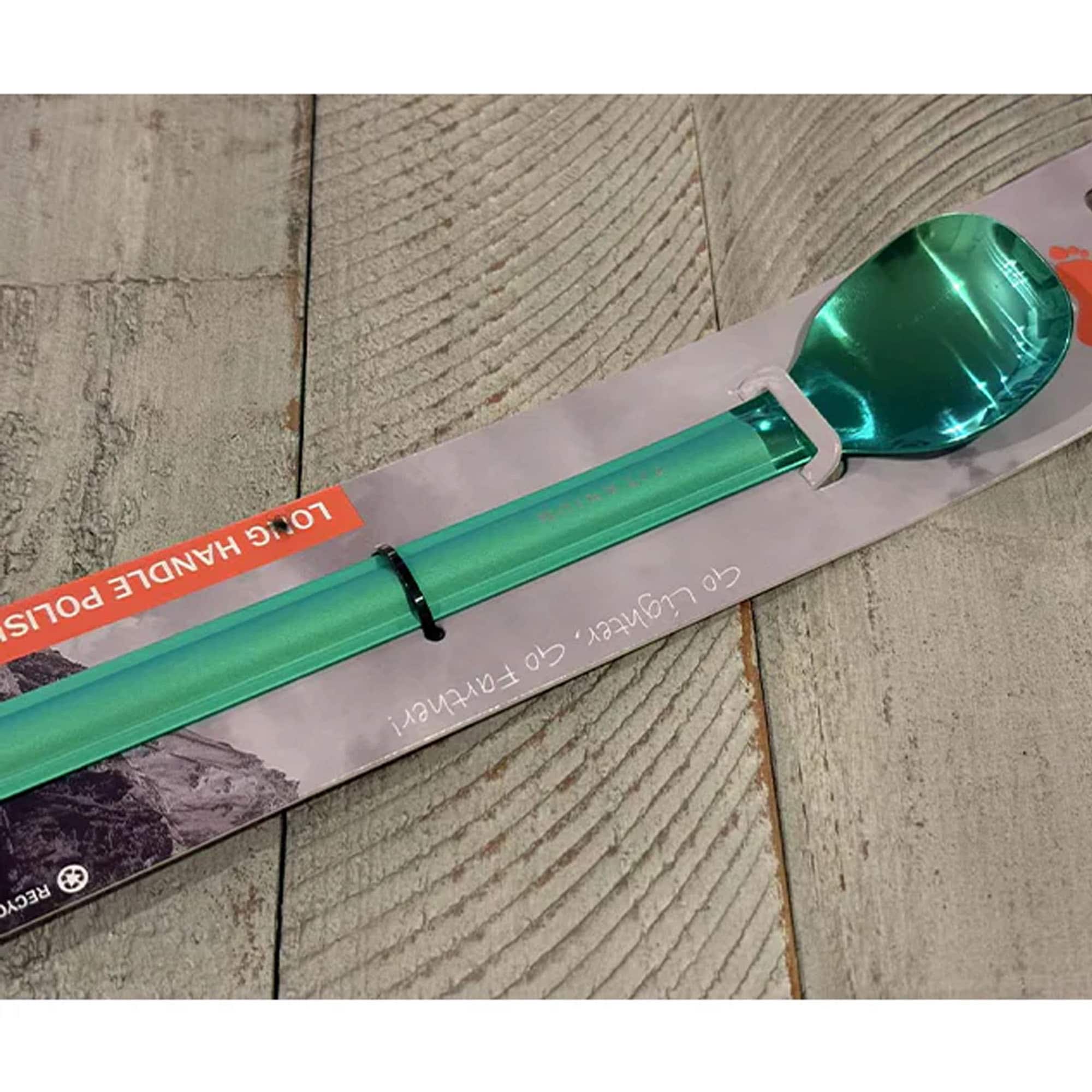 TOAKS - Titanium Long Handle Spoon with Polished Bowl - Green