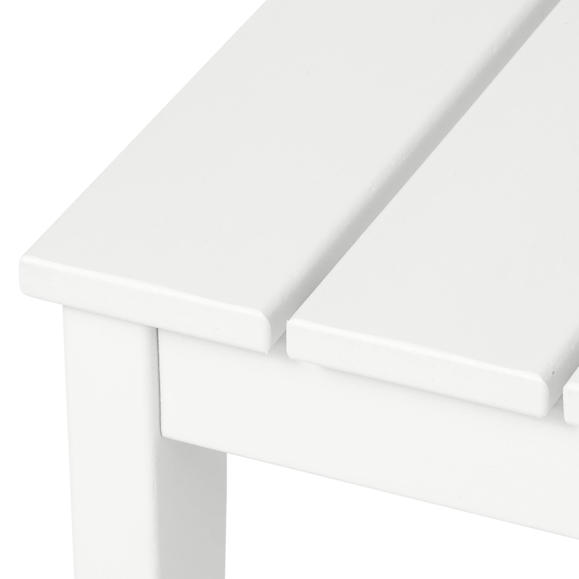 Alt View 2. WestinTrends - WestinTrends Malibu Low Outdoor HDPE Patio Rectangle Coffee Table - White.