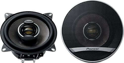 Front. Pioneer - D-Series 4" 2-Way Car Speakers with Aramid/Basalt-Fiber Composite Cones (Pair) - Black.