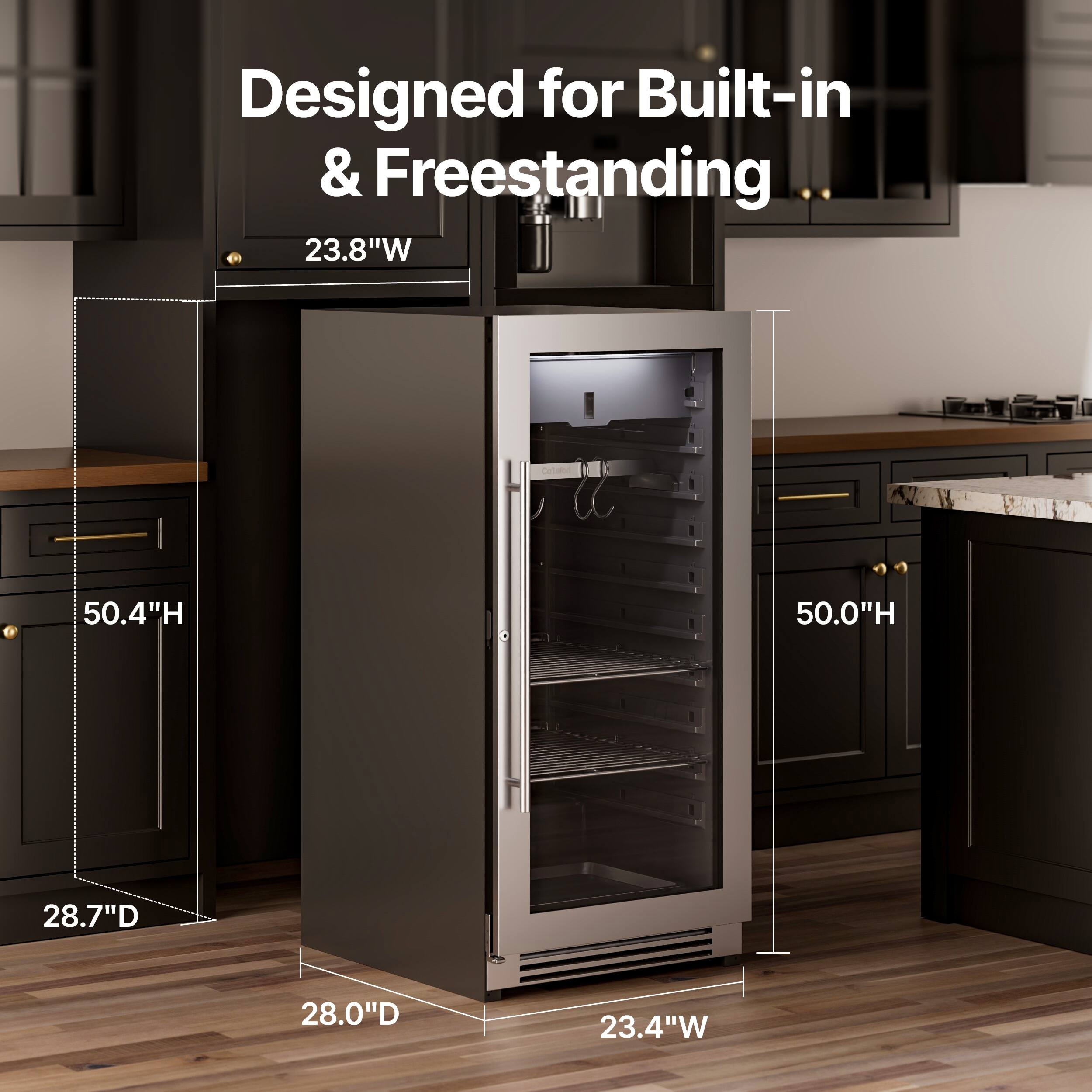 Designed for Built-in & Freestanding

23.8"W
50.4"H
28.7"D

50.0"H
28.0"D
23.4"W