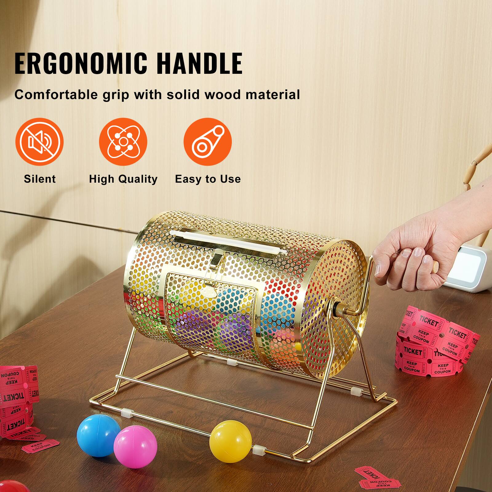 ERGONOMIC HANDLE  
Comfortable grip with solid wood material  
Silent  
High Quality  
Easy to Use  

NT - ... a KEEP 20 TICKET  
XTA ITEE TICKET FICRET REST DET 1 TICKET 1HOT0 KEEP TICKET COUPON THITTE T KEEP TICKET I COUPON NEEW KEEP I I SOUPON I GOUPON NOI U