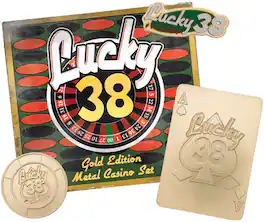 PopMarket - Fallout New Vegas - Lucky 38 Imitation Gold Casino Set - COLLECTIBLES - Multicolor