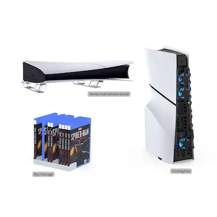 Horizontal Console Stand
Disc Storage
Cooling Fan